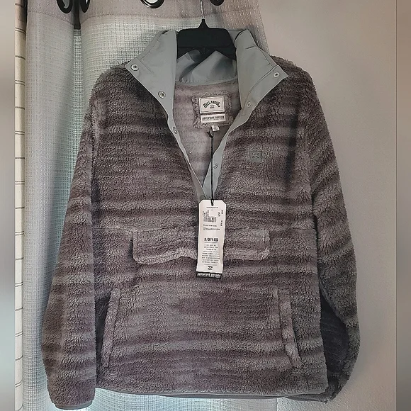 Eucalyptus Billabong A/Div switchback fleece pullover size L - Picture 5 of 5